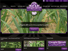 Tablet Screenshot of dragongarlic.com